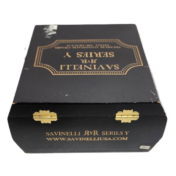 RARE Collectible Savinelli Series Y Torpedo Nicaragua Wooden Cigar Box - Picture 8 of 12